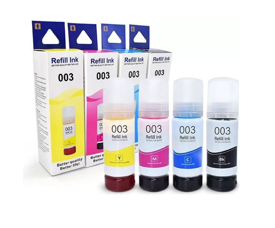001 / 003 Refill Ink Bottle Compatible for Epson EcoTank L3100 / L3110 / L3115 / L3150 / L3250 Ink Tank Printer