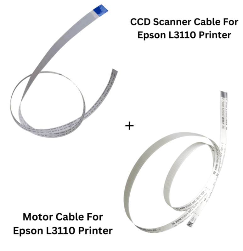 CCD Scanner & Motor Cable Combo (17-5 Pin) for Epson L3110 / L3150 / L3210 / L3250 Printer - Import
