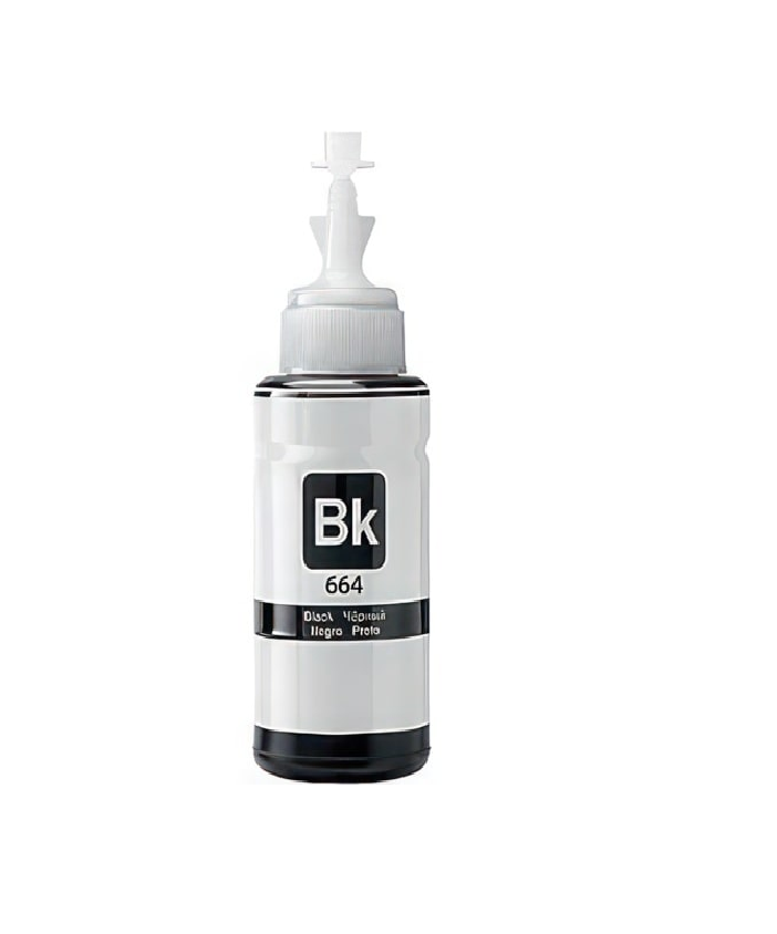 664 black T664 - 664 Ink Bottle 70 ml (Black) Compatible for Epson L100 - L200 - L130 - L360 - L350 - L380 - L565 - L555 Ink Tank Printer