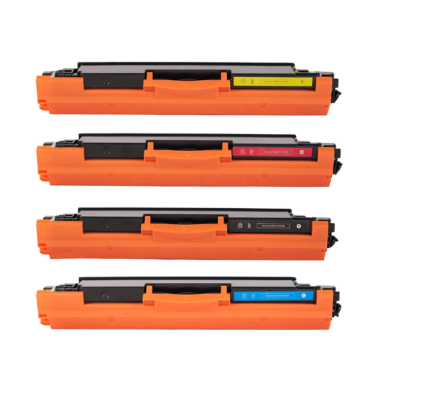 CE310A Black, CE311A Cyan, CE312A Yellow, CE313A Magenta