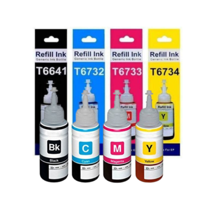 Ink Bottle T6641 - 664 70ml (C-M-Y-B Set) Compatible for Epson L110 / L200 / L130 / L360 / L350 / L380 / L455 / L565 Ink Tank Printer