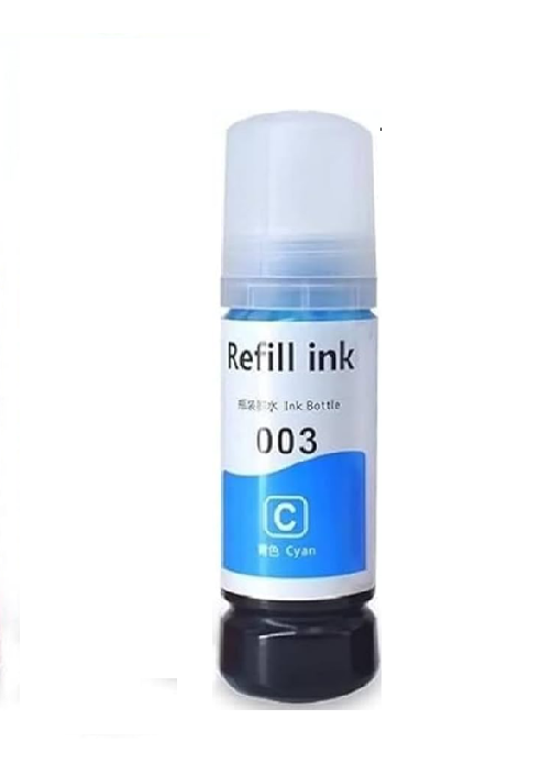 Untitled design (18) 001 / 003 Cyan Refill Ink Bottle Compatible for Epson EcoTank L3100 / L3110 / L3115 / L3150 / L3250 Ink Tank Printer