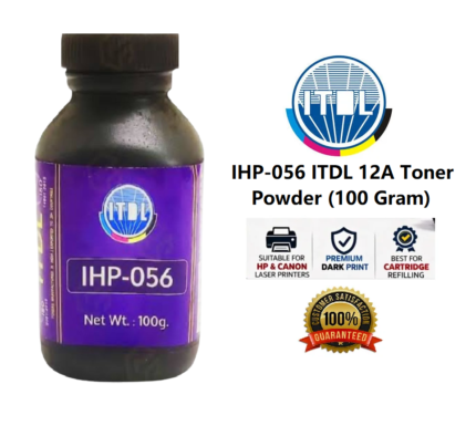 ITDL 12A Toner Powder IHP-056 (100 Germ) for HP LaserJet 1020 / M1005 / P2035 / Canon LBP2900 Printer
