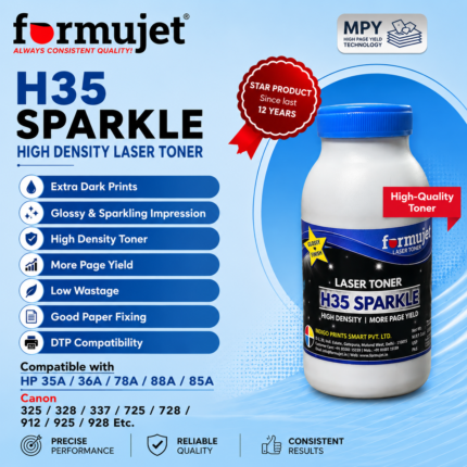 Formujet 88A Toner Powder H35 Sparkle (70 Germ) for HP LaserJet P1007 / P1102 / M1136 / M1218 / M126 / M202 / Canon MF237dw / MF244w / MF3010 / LBP6030 Printer