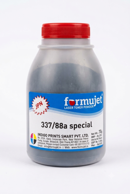 Formujet 337 / 88A Toner Powder 70G Special for HP 88A / 278A / 285A / 35A / 36A & Canon 925 / 725 / 325 / 328 / 337 Printer Toner Cartridge - Made in Japan