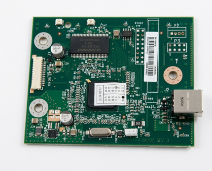 HP Mfp M1136 Laserjet Printer Formatter Board - Logic Card - Main Board - Import - Part No. CE831-60001